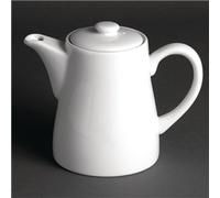 Olympia Whiteware Coffee Potts 653Ml 24Oz Porcelain Espresso Jugs Oven Safe 4pc