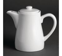 Olympia Whiteware Coffee Pots - Porcelain - Chip Resistant - 310 ml 11 Oz - 4 pc