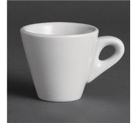 Olympia Whiteware Conical Espresso Cups 60Ml 2Oz Coffee Milk Jugs 12pc