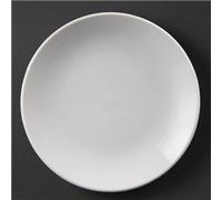 Olympia Coupe Plates Whiteware in Porcelain - White - 150(пїЅ) mm - 12 pc