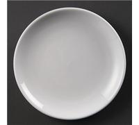 Olympia Whiteware Coupe Service Plates 180mm Porcelain Restaurant 12pc