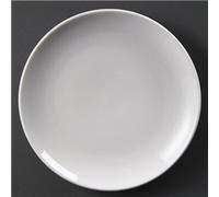 Olympia Coupe Plates Whiteware in Porcelain - White - 230(пїЅ) mm - 12 pc