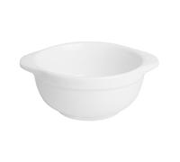 nisbets limited Olympia Whiteware Eared Bowls 250ml 6 Pack -Porcelain Dish Set Soup, Breakfast, Salad, Pasta Bowls, Microwave Safe HP853