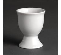 Olympia Whiteware Egg Cups 68mm Kitchen Boiled Serving Holders Restaurant 12pc