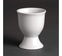 Olympia Whiteware Egg Cups 68mm Kitchen Boiled Serving Holders Restaurant 12pc