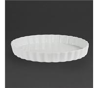 Olympia Whiteware Flan Dishes 265mm (6 pack)