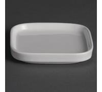 Olympia Whiteware Flat Miniature Dishes 93mm (Pack of 12) - Y140