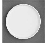 Olympia Whiteware Flat Round Plate - 215mm 8" (Box 6)