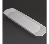 Olympia Gondola Platter Porcelain White Serving Tray Freezer Safe 650X190Mm