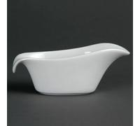 Olympia Whiteware Gravy Boats - Dishwasher Proof - 85ml / 3oz - Pack x6