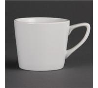 Olympia Low Cups 200Ml 7Oz Porcelain White Coffee Espresso Milk Jugs 12pc