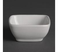 Olympia Whiteware Miniature Rounded Square Dishes 60mm (Pack of 12) - Y137