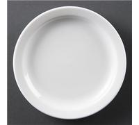 Olympia Whiteware Narrow Rimmed Plates 150mm (12 pack)
