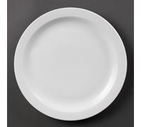Olympia Whiteware Narrow Rimmed Plates 280mm (Pack of 6) - CB491