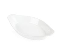 Olympia Whiteware Oval Eared Dishes 262mm Porcelain Serving Plates Oven Safe 6pc