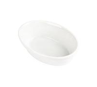 Olympia Whiteware Oval Pie Bowl - 44(h) x 145(w) x 104(d)mm. Box Quantity: 6