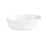 Olympia Whiteware Oval Pie Bowls 145mm, Oven Microwave Freezer Dishwasher Safe, Pack of 6