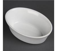 Olympia DK807 Pie Bowl, White ware Oval (Pack of 6)