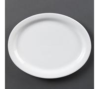 Olympia Whiteware Oval Platters 250mm (Pack of 6) - CB477