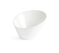 Olympia White Ware Oval Sloping Bowls Porcelain Kitchen Dish Crockery 335Ml 4pc