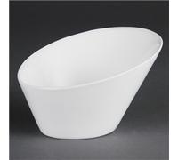 Olympia Ware Oval Sloping Bowls 202X 185mm 700Ml Porcelain Kitchen Dish 3pc