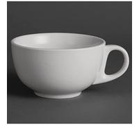 Olympia Whiteware Porcelain Cappuccino Cups 425ml 12-Piece, White