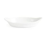 Olympia Whiteware Oval Eared Dishes 289mm Porcelain Serving Plates Oven Safe 6pc