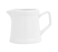 Olympia Whiteware Porcelain Pier Jugs 120ml (Pack of 6), White | Sized for individual portions of milk, cream, or gravy, with a curved handle and precise spout for drip-free table service.