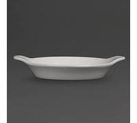 Olympia Whiteware Round Eared Dishes 140X170 Porcelain Serving Plates 6pc