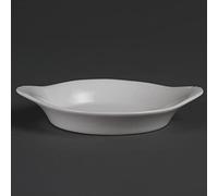 Olympia Whiteware Porcelain Round Eared Dishes 98mm, Pack of 6