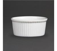 Olympia Whiteware Ramekins 85mm Porcelain Dishes Bakeware Restaurant 12pc