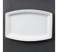 Olympia Whiteware Rectangular Plates 320mm (Pack of 6) - C361