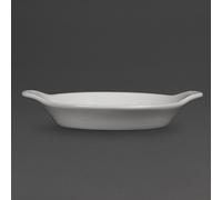 Olympia Whiteware Round Eared Dishes 170 x 140mm (Pack of 6) - W439