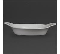 Olympia Whiteware Round Eared Dishes 220mm (6 Pack)