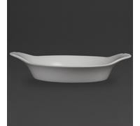 Olympia Whiteware Round Eared Dishes 220mm (6 Pack)