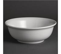 Olympia Whiteware Salad Bowls 200mm Porcelain Kitchen Serving Dish Tableware 6pc