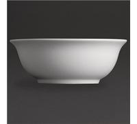 Olympia Whiteware Salad Bowls 235mm Porcelain Kitchen Serving Dish Tableware 6pc