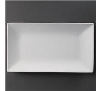 Olympia Whiteware Serving Rectangular Platters 310mm (2 pack)
