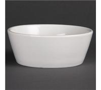 Olympia Whiteware Sloping Edge Bowls 120mm (12 Pack)