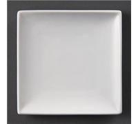 Olympia Square Plates Whiteware in Porcelain - White - 140 x 140 mm - 12 pc