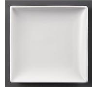 Olympia Square Plates Whiteware in Porcelain - White - 180 x 180 mm - 12 pc