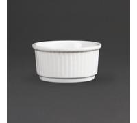 Olympia Whiteware Stacking Ramekins 85mm (Pack of 12) - W421