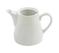 Olympia Whiteware Teapots 483Ml 17Oz Porcelain Infuser Innovative Design 4pc