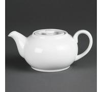 Olympia Porcelain Teapots 426ml 15oz White, 4-Pack