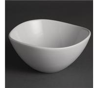Olympia Whiteware Wavy Bowls 150mm Porcelain Kitchen Dish Restaurant 12pc