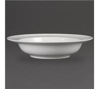 Olympia White Ware Wide Rim Bowls 228X228X73mm /710Ml 25Oz Kitchen Dish 4pc