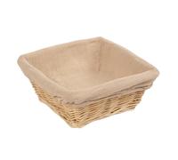 Olympia Wicker Square Display and Serving Basket with Cloth Liner - 100 x 230mm