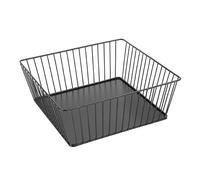 Olympia Wire Food Display Tray Square Black - 280x280x100mm | Elevates buffet presentations with a durable, easy-to-clean metal build suited for busy professional catering setups.