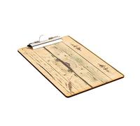 Olympia Wood Effect Menu Board with Clip Mechanism A5 Size - 240x160mm