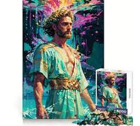 Olympian Elegance︰ Poseidon's Tranquil Reign 1000 Piece Jigsaw Puzzles for Teenagers Jigsaw Memory Lift Light Relax Image Assembly (38x26cm)